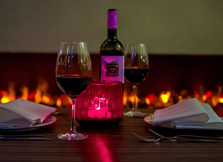 Romantisches Candle-Light Dinner